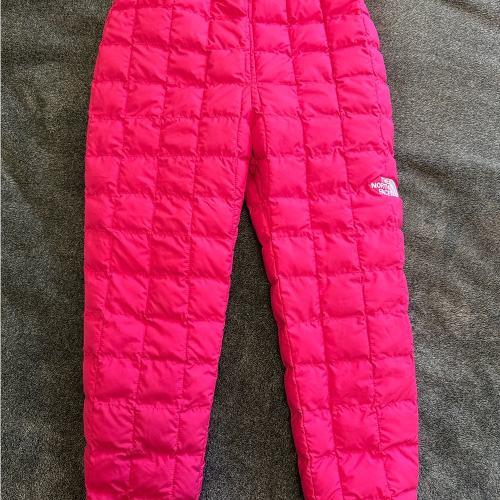 The North Face Pink Thermoball Puffer Pants - Picture 2 of 5